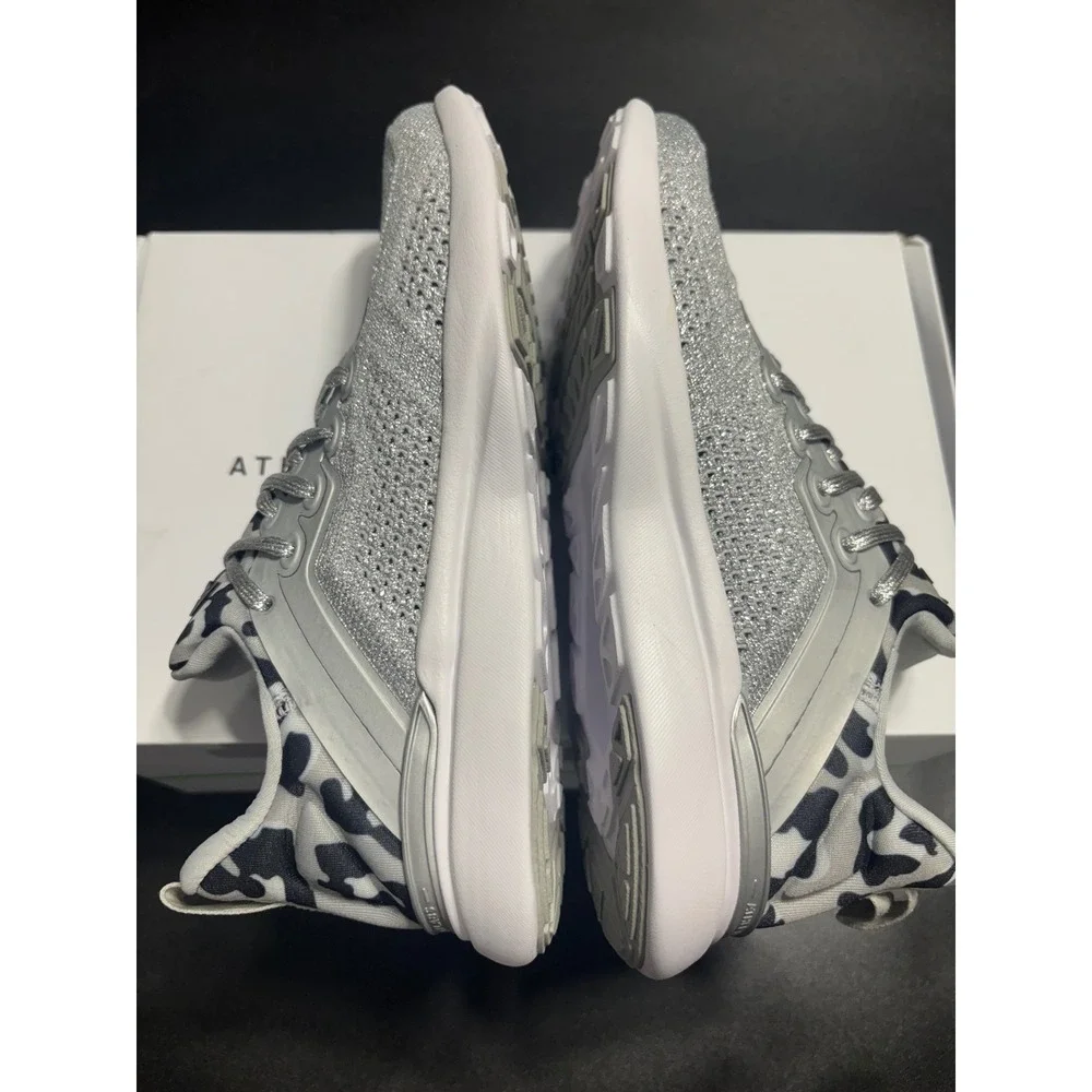 APL NEW TechLoom Tracer Knit Training Sneaker Sliver/Black/Leopard‎ 5.5 MSRP$280